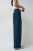 NYMANE Wes Pleat Pant in Indigo and Black Mud Paint Linen sold by No. 6