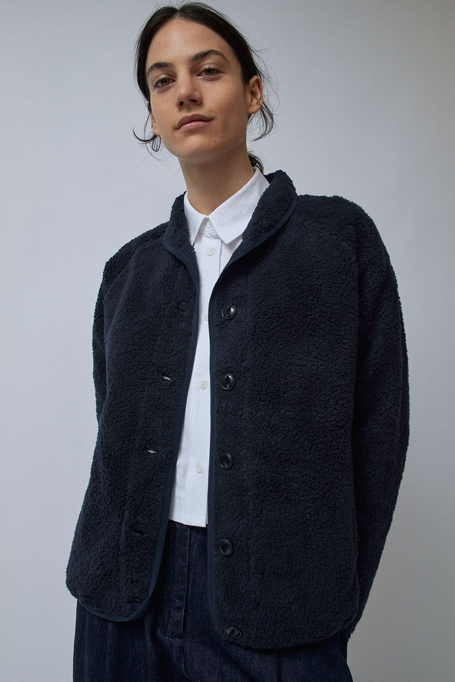 YMC Beach Jacket in Navy sold by No. 6