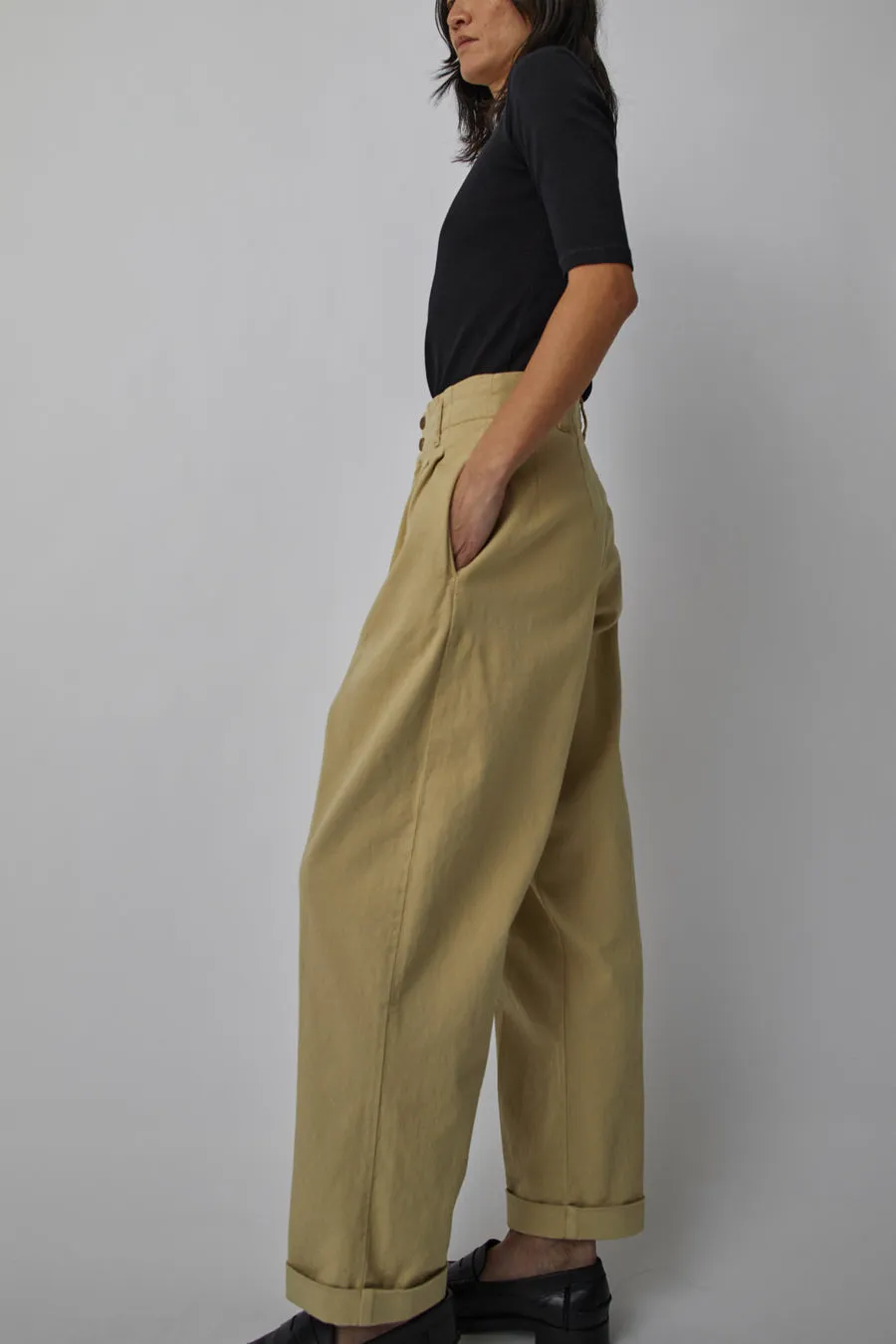 YMC Keaton Trouser in Sand sold by No. 6 product image thumbnail 2