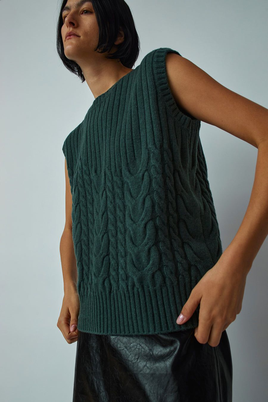 OpéraSPORT Wyatt Vest in Jungle Green sold by No. 6 product image thumbnail 3