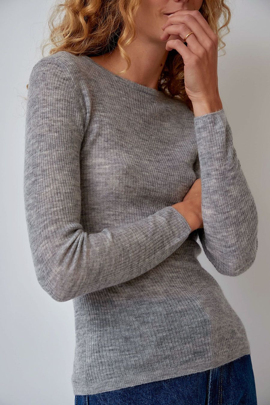 Rue Blanche Underlux Ribs in Grey Melange sold by No. 6 product image thumbnail 4