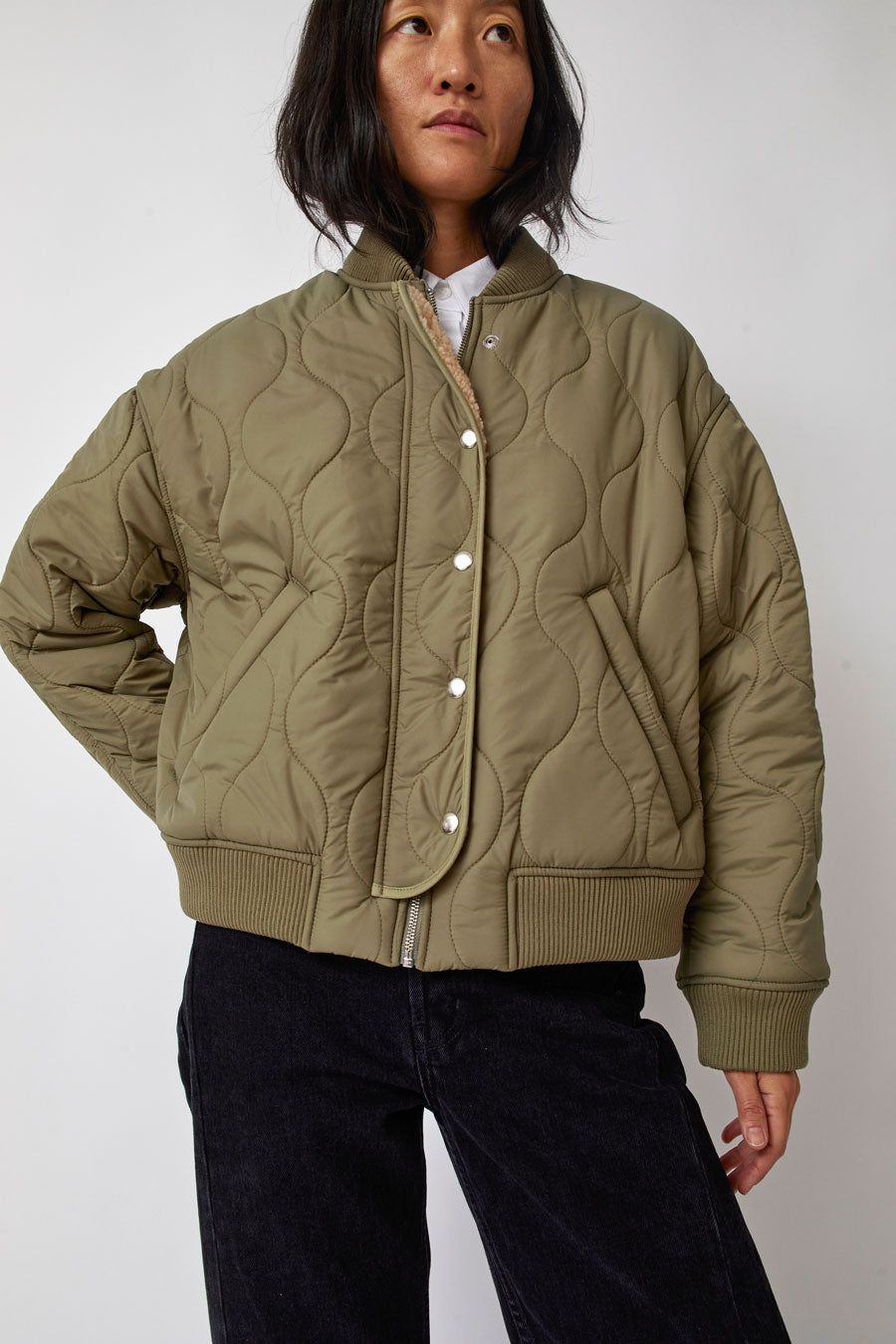 No.6 Landmark Jacket in Army sold by No. 6 product image thumbnail 4