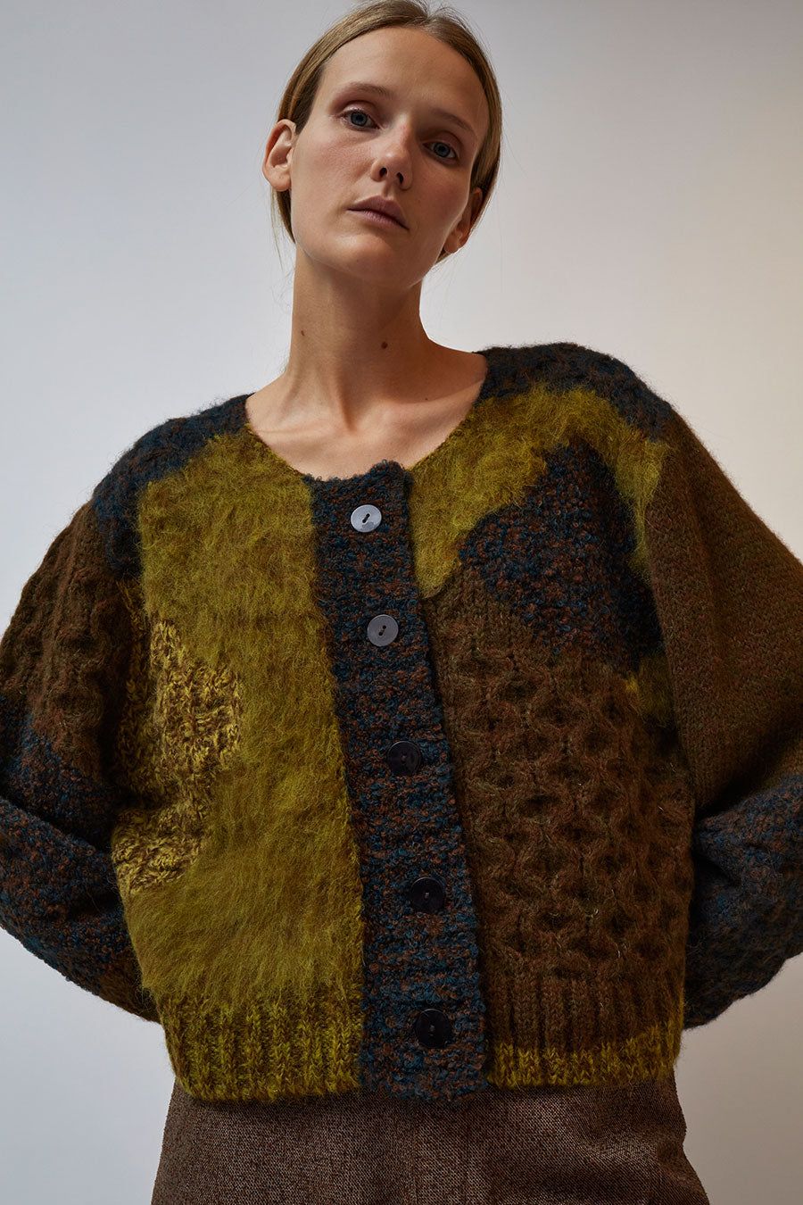 KkCo Mixed Moss Sweater in Mixed Moss sold by No. 6