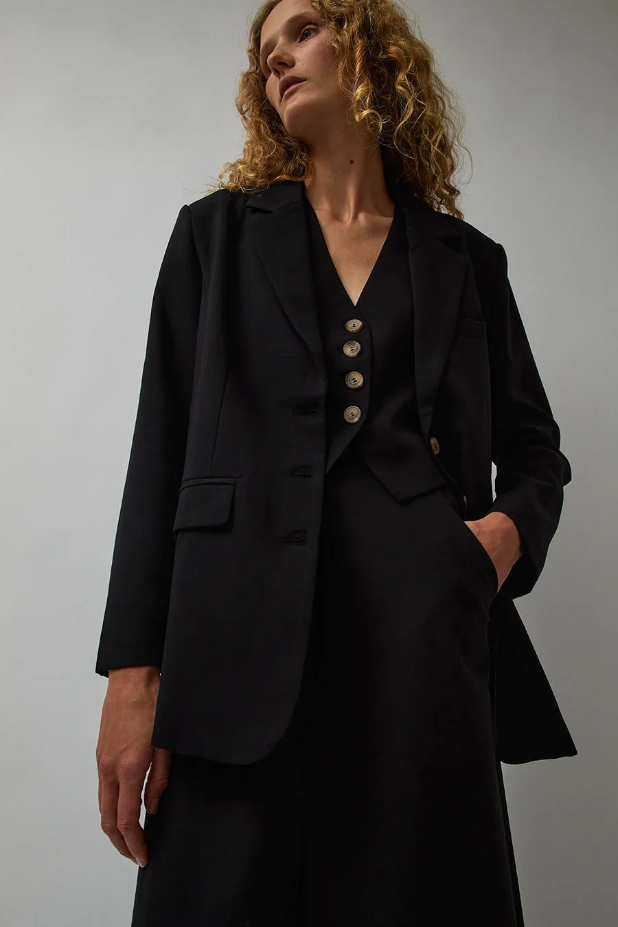 Solaqua The Lilou Blazer in Noir sold by No. 6 product image thumbnail 3