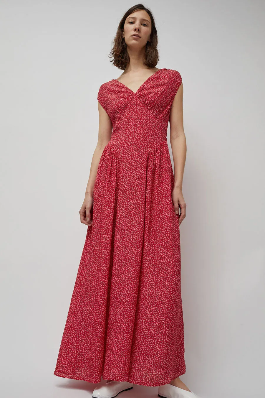 Ciao Lucia Jacquetta Dress in Rouge sold by No. 6