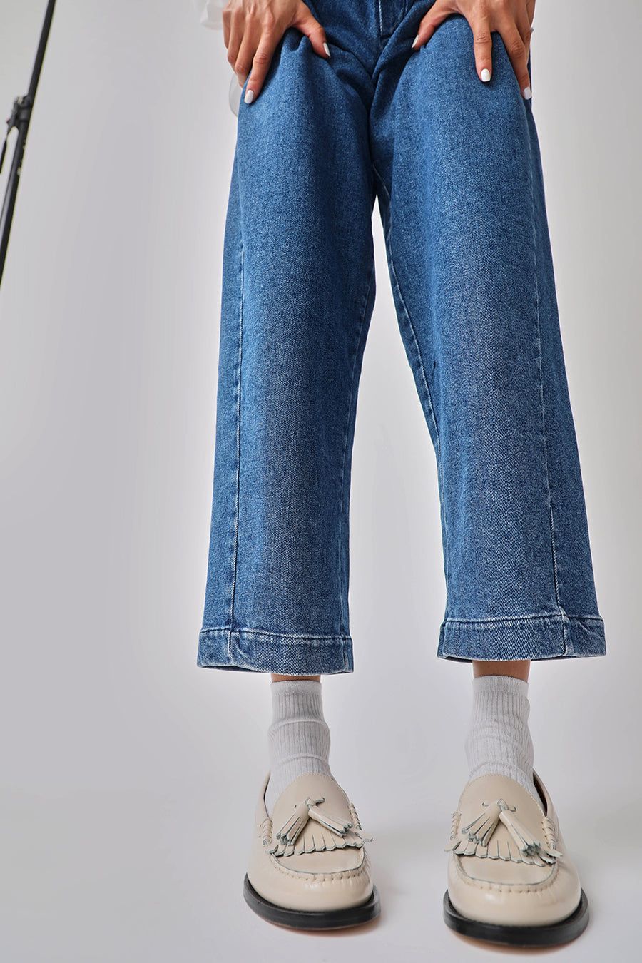 Maria La Rosa Organic Cotton Ribbed Ankle Socks in White sold by No. 6 product image thumbnail 3