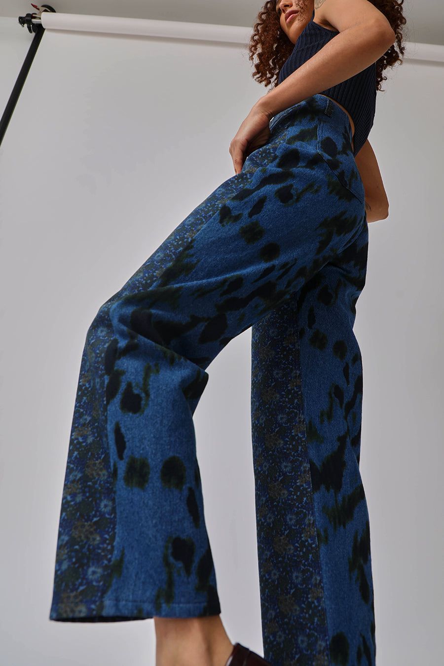 No.6 Agatha Pant in Navy French Floral and Ink Blot sold by No. 6 product image thumbnail 2