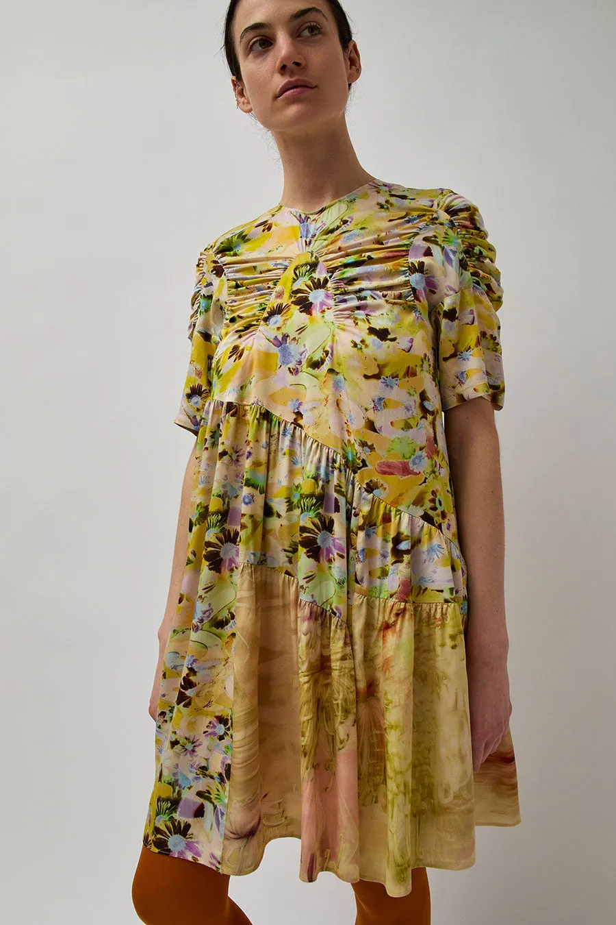 Collina Strada Arc Midi Dress in Puzzle Flower sold by No. 6