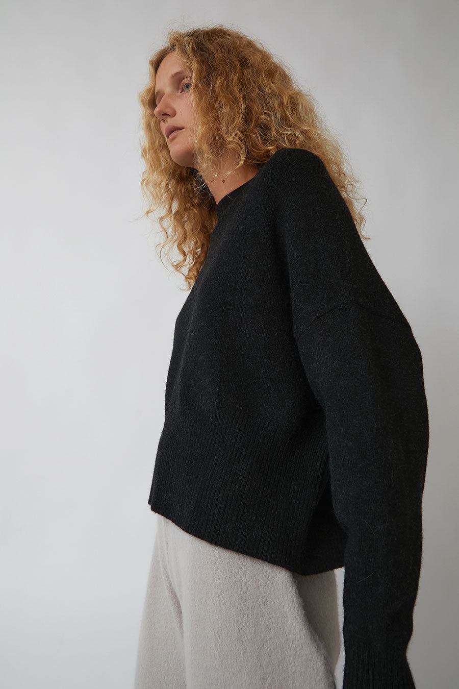 Lauren Manoogian High Waist Crewneck in Black Melange sold by No. 6 product image thumbnail 5