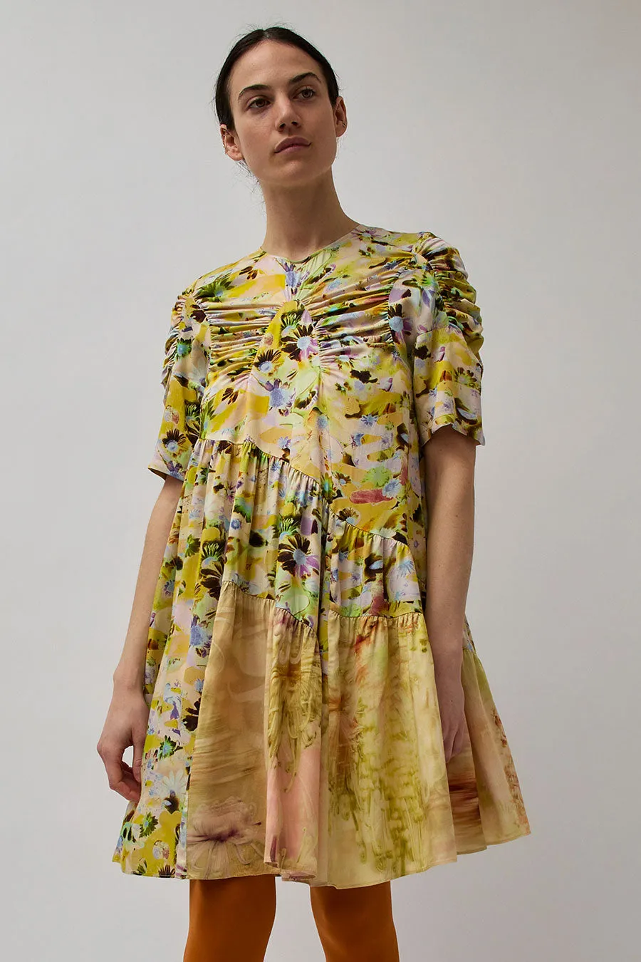 Collina Strada Arc Midi Dress in Puzzle Flower sold by No. 6 product image thumbnail 2