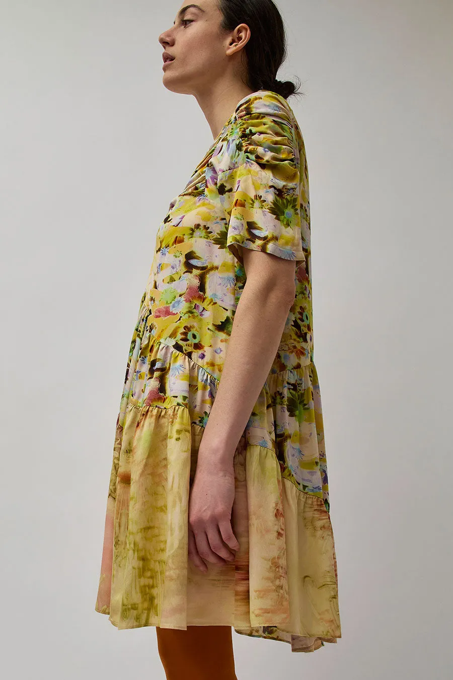 Collina Strada Arc Midi Dress in Puzzle Flower sold by No. 6 product image thumbnail 3