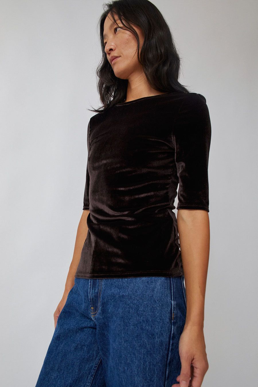 Amomento Back Cut Out T-Shirt in Brown sold by No. 6 product image thumbnail 3