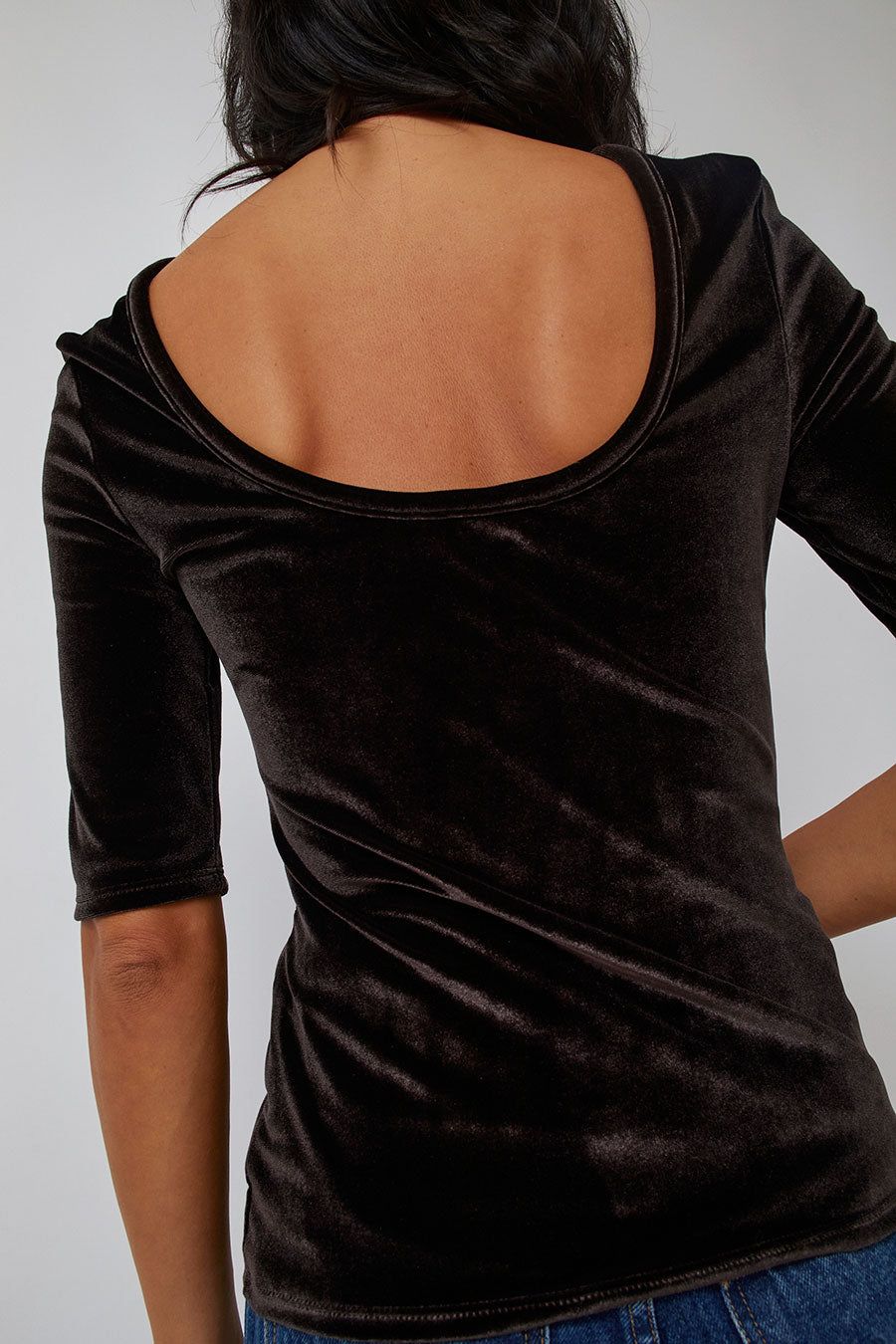 Amomento Back Cut Out T-Shirt in Brown sold by No. 6 product image thumbnail 6