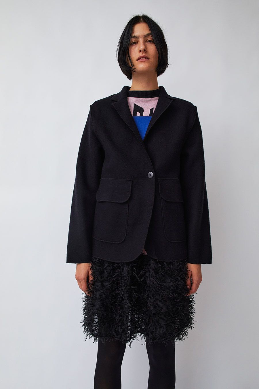 Vladimir Karaleev Wool Jacket in Black sold by No. 6 product image thumbnail 2