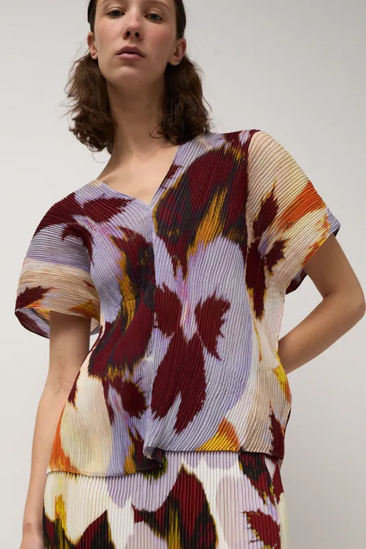 Julia Heuer Irma Top in Lilac Pansy sold by No. 6