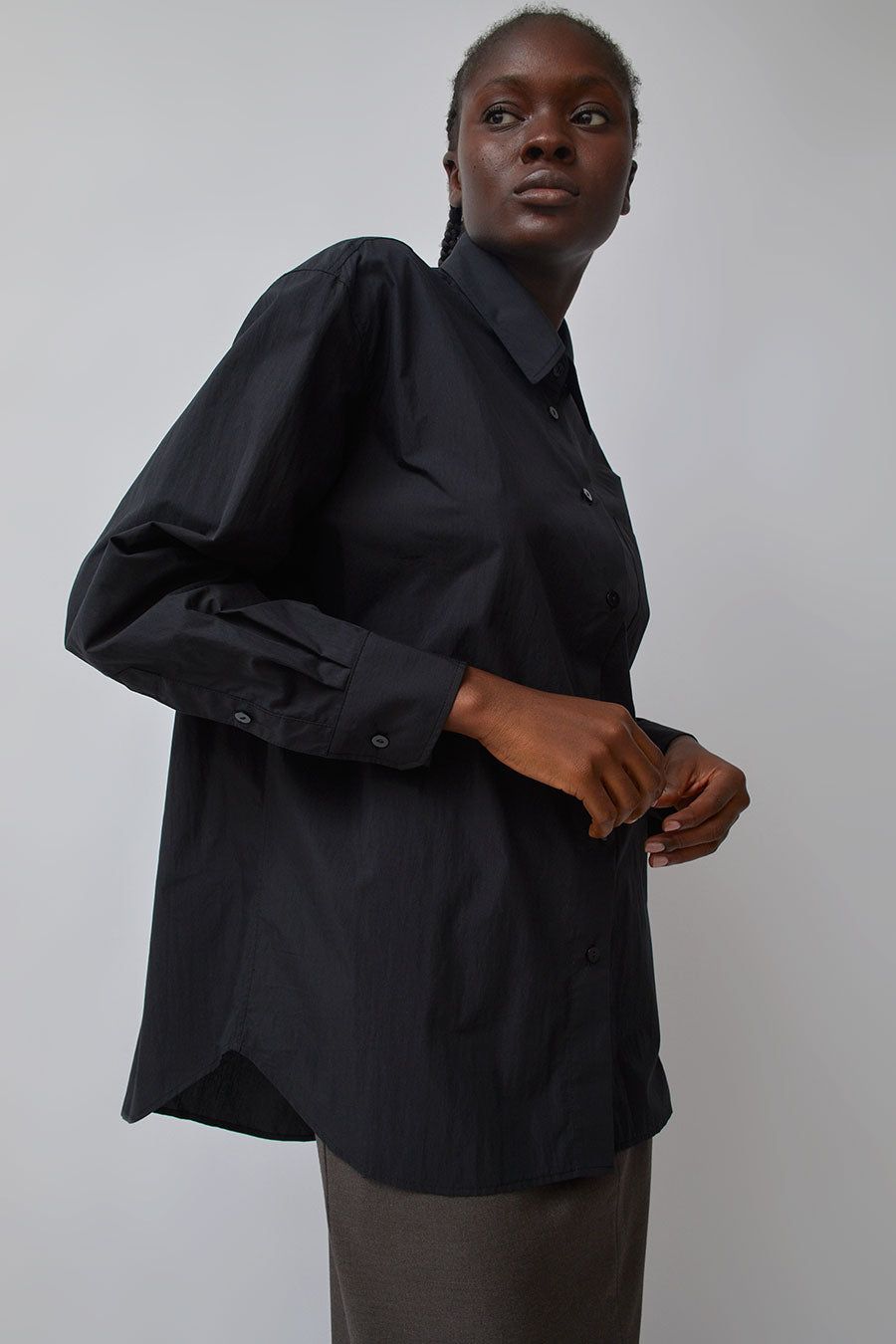 Mijeong Park Oversized Shirt in Black sold by No. 6 product image thumbnail 2