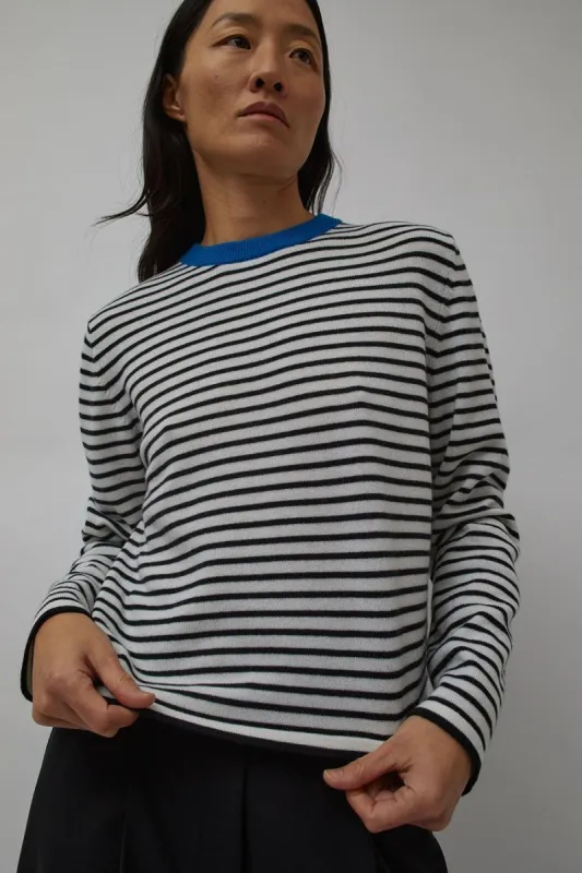 CORDERA Merino Wool Long Sleeve T-Shirt in Stripe made by No. 6