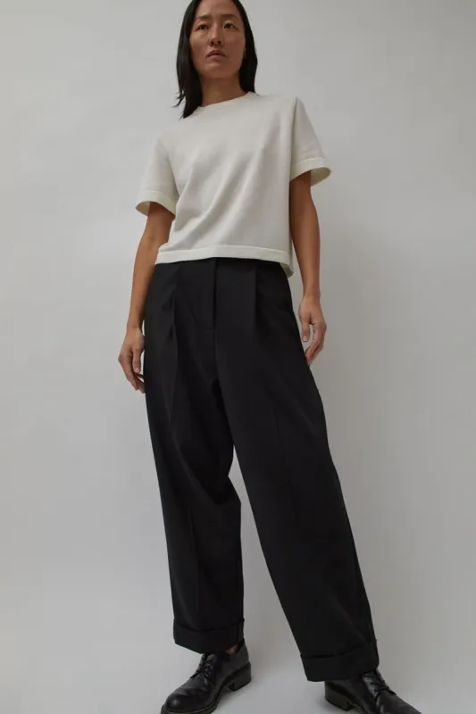 CORDERA Tailoring Masculine Pants in Black sold by No. 6