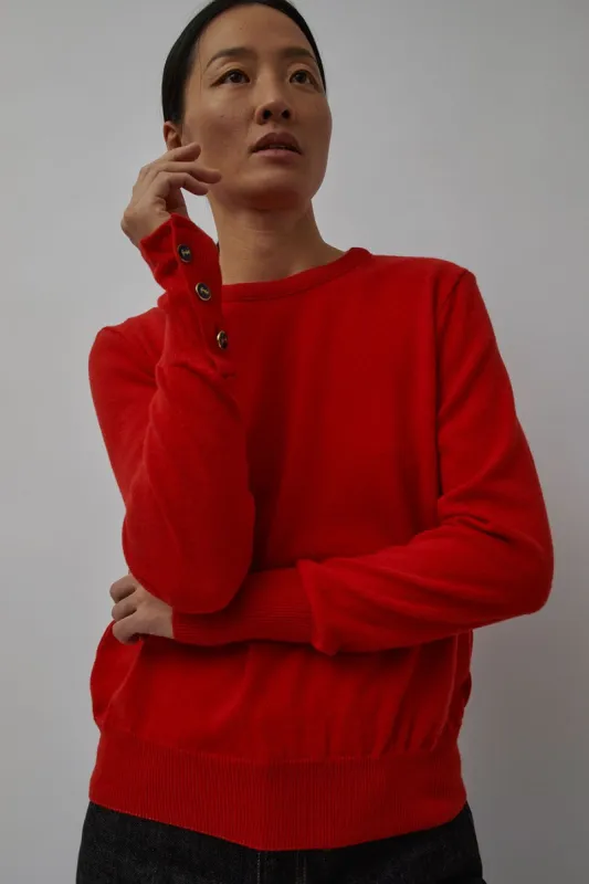 Les Prairies de Paris Cooki Sweater in Red made by No. 6