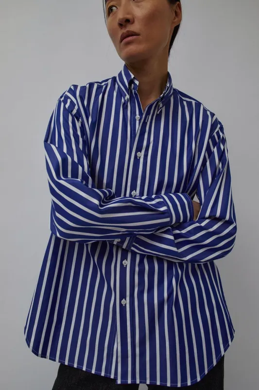 Les Prairies de Paris Shirt London in Rayures Bleu made by No. 6