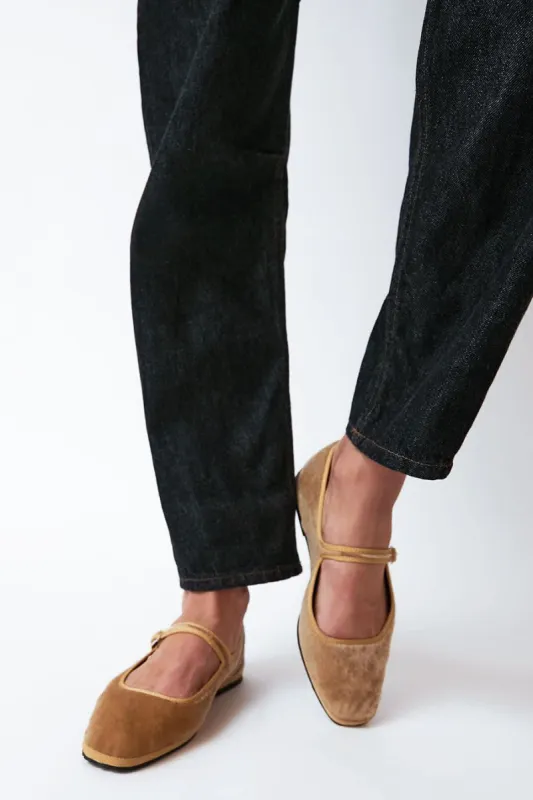 Drogheria Crivellini Square Toe Maryjane in Camel made by No. 6