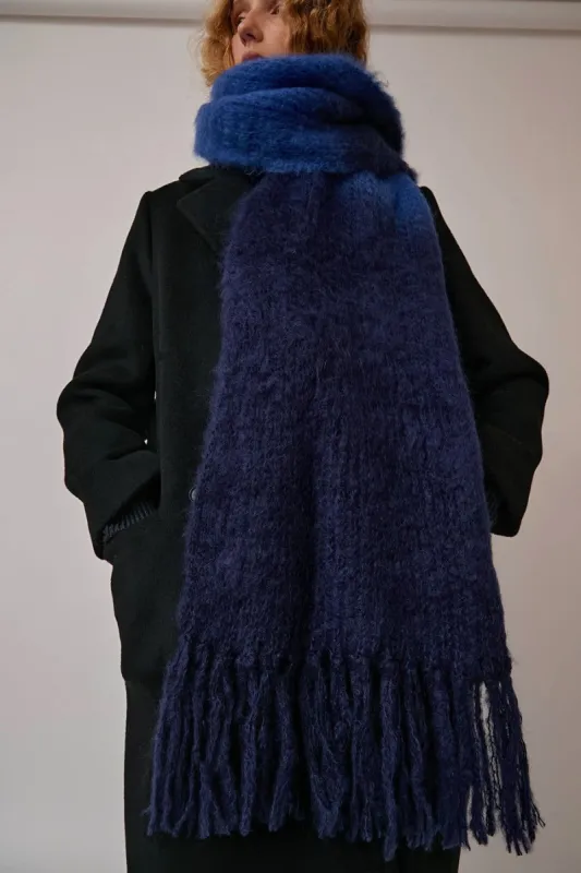 Hinterveld Chameleon Scarf in Peacoat and Blue sold by No. 6