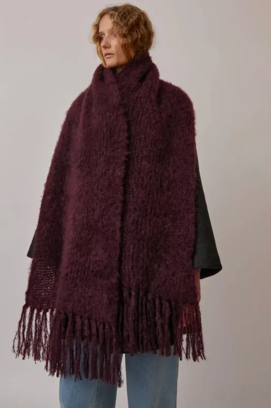 Hinterveld Snuggle Scarf in Plum sold by No. 6