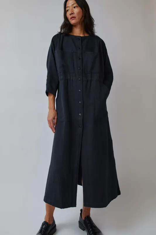 NYMANE Tomorrow Dress in Iron and Indigo made by No. 6