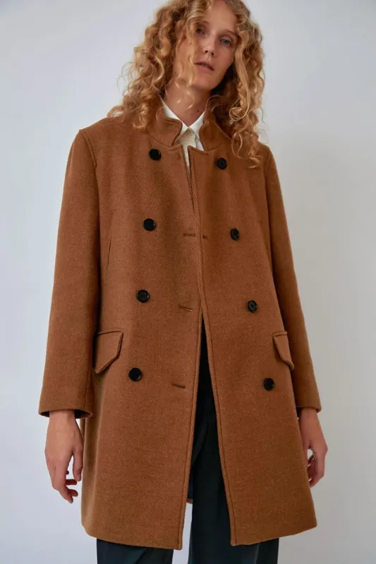 Rue Blanche Osteria Coat in Ochre made by No. 6
