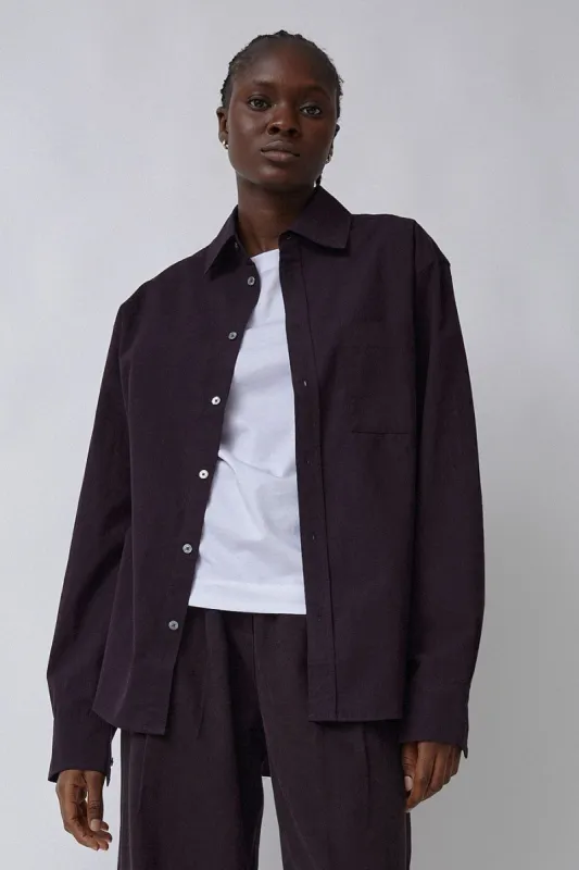 Ninety Percent Como Shirt in Obsidian made by No. 6