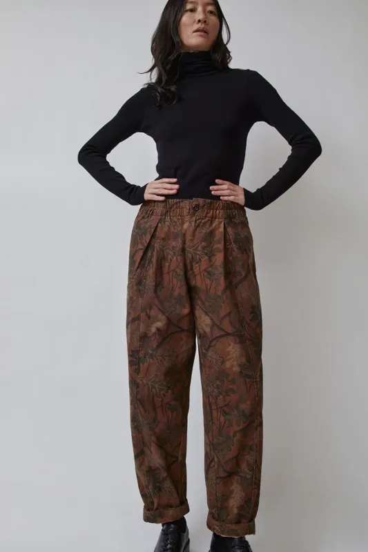 YMC Sylvian Trouser in Brown Multi made by YMC