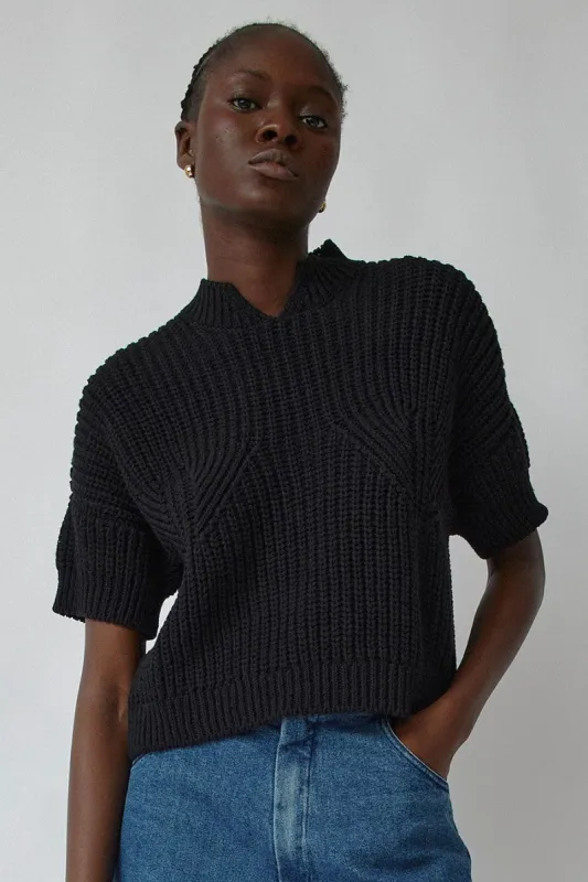 CORDERA Cotton Top in Black sold by No. 6