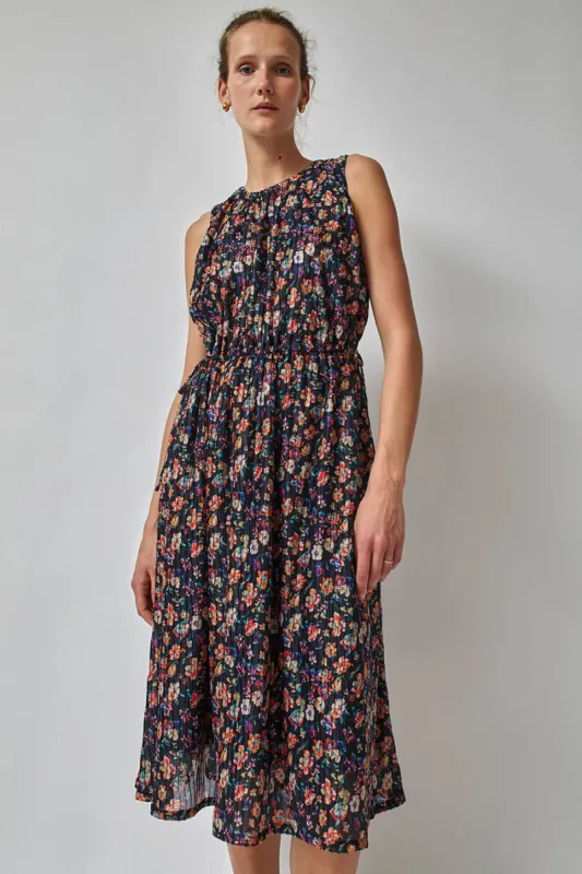 No.6 Phoebe Dress in Black Wisteria sold by No. 6