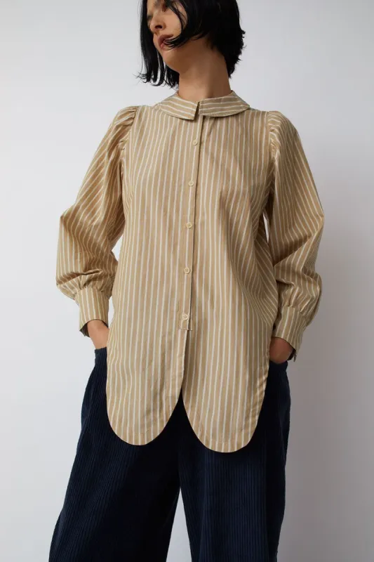 Emma Rothkopf Rayne Blouse in Sediment Stripe made by No. 6