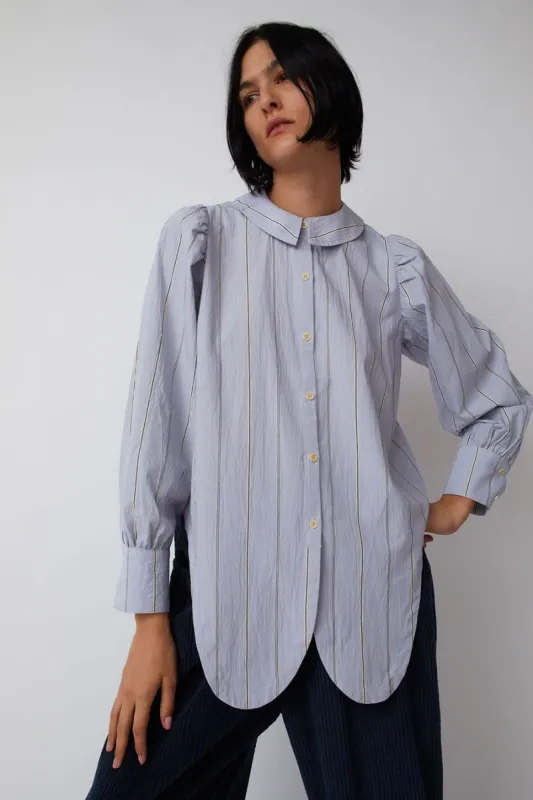 Emma Rothkopf Rayne Blouse in Somes Sound Stripe made by No. 6