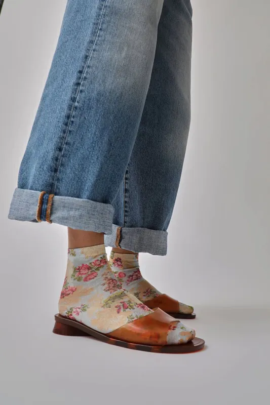 Maria La Rosa Spring Socks in Mixed Flowers sold by No. 6