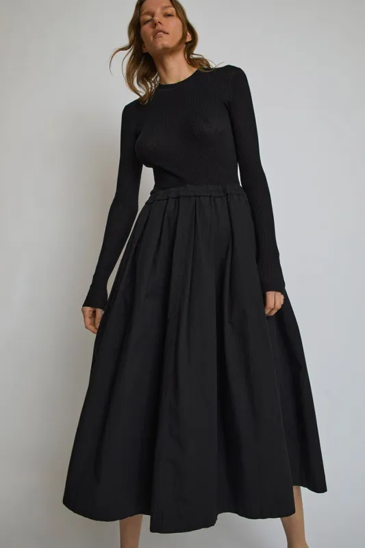 6397 Vacation Skirt in Black made by No. 6