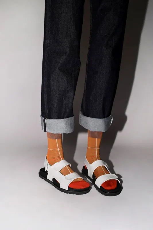 Exquisite J Finestrado Socks in Ochre sold by No. 6