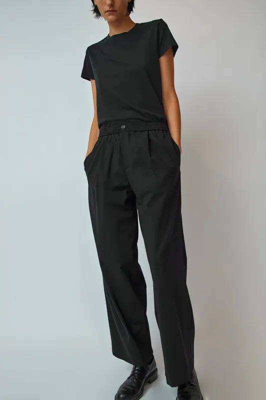 6397 Pleated Long Pull On Pant in Black made by 6397