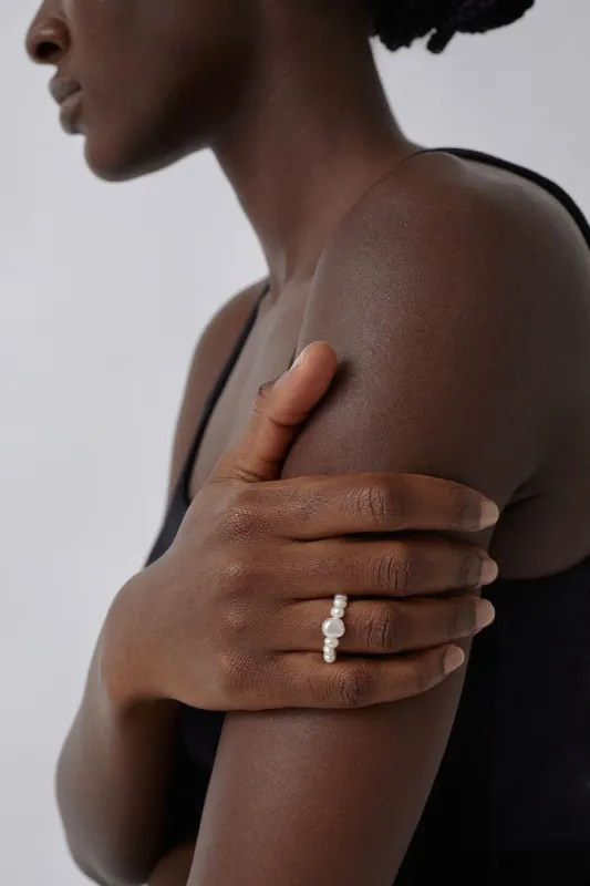 Atelier Labro Otto Ring in Freshwater Pearl sold by No. 6