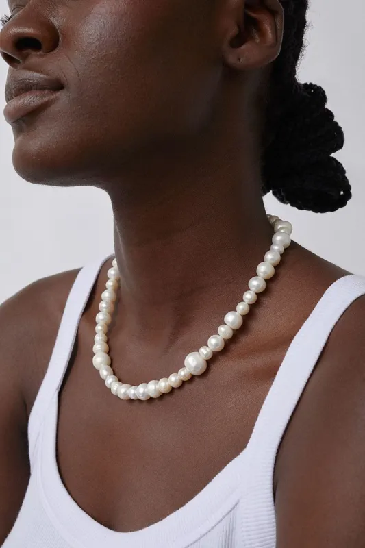Atelier Labro Quattordici Necklace in Freshwater Pearl sold by No. 6