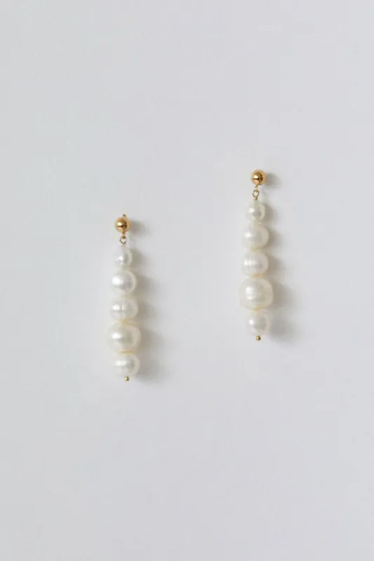 Atelier Labro Ventisei Earrings in Freshwater Pearl sold by No. 6
