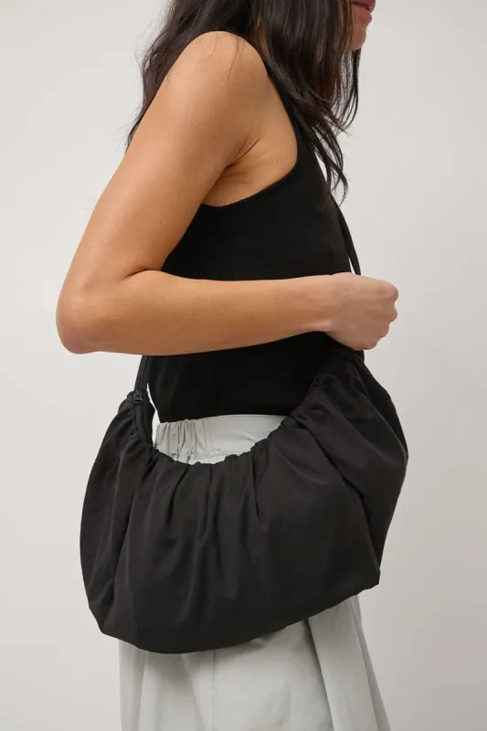 Amomento Shirring Bag in Black made by No. 6