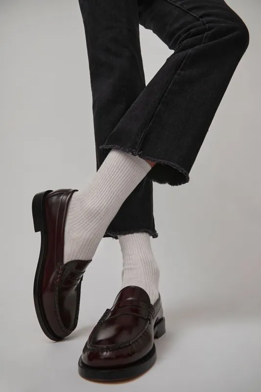 Maria La Rosa Organic Cotton Socks in Cream sold by No. 6