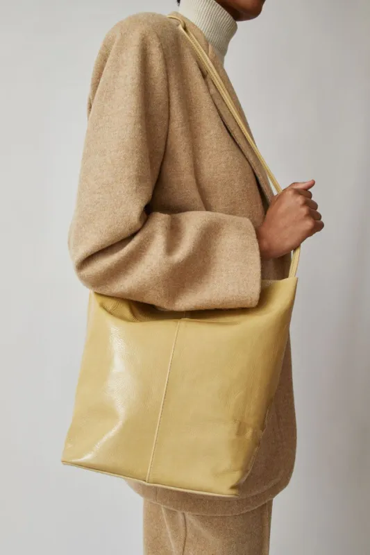 Modern Weaving Single Strap Crossbody in Glossed Butter made by No. 6