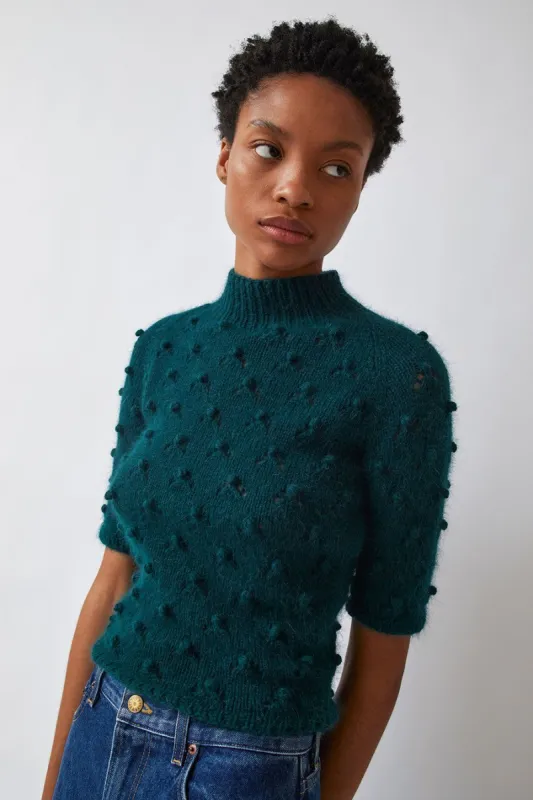 Kotika Floral Top in Dark Green made by No. 6