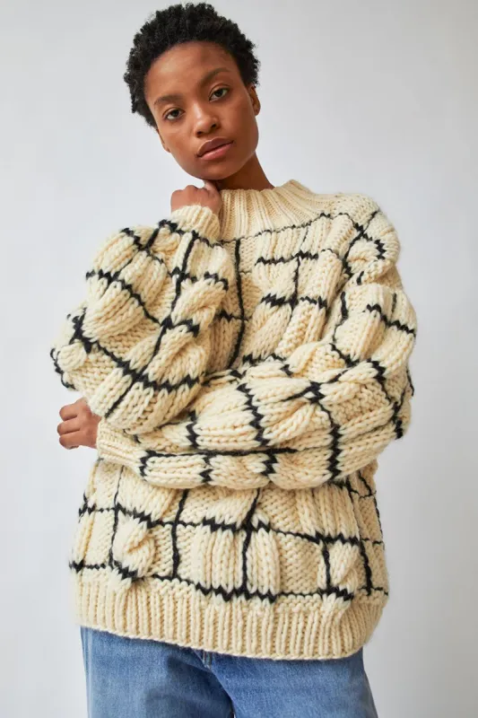Kotika Plaid Onion Sweater in Plaid made by No. 6