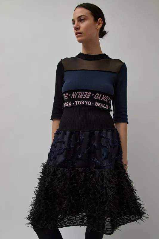 Vladimir Karaleev Sound Dress in Dark Mix sold by No. 6