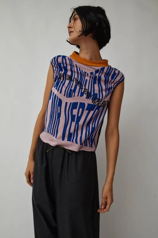 Vladimir Karaleev Klang Vest in Blue made by No. 6