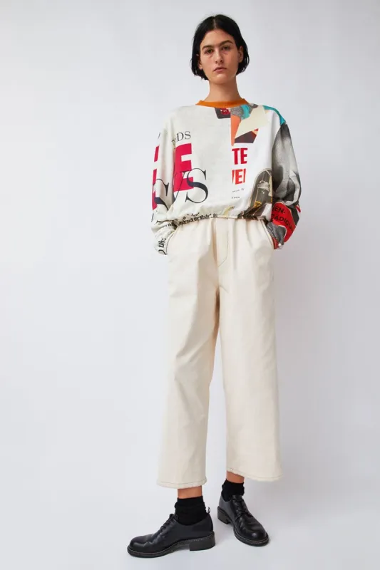 Vladimir Karaleev Kord Pant in Cream made by No. 6